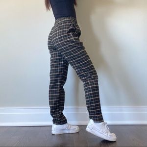 YesStyle plaid straight-cut pants